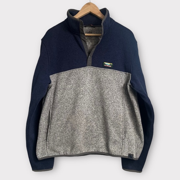 L.L. Bean Sweaters Ll Bean Mens Sweater Fleece Color Block